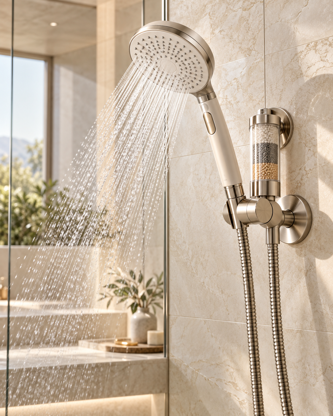 AurenzaCares - Filtered Showerhead